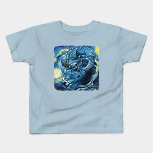 Aries Van Gogh Style Kids T-Shirt